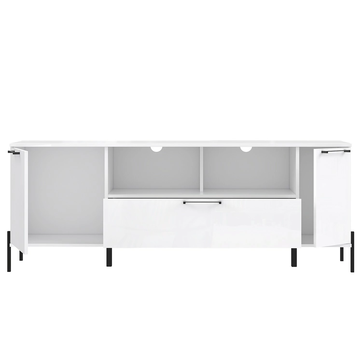 Loftscape TV-Lowboard Ozora - Hochglanz Weiß / Matt Weiß 4 Loftscape TV-Lowboard Ozora - Hochglanz Weiß / Matt Weiß – Bild 4