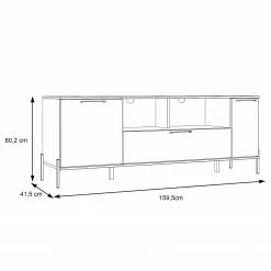 Loftscape TV-Lowboard Ozora - Hochglanz Weiß / Matt Weiß 12 Loftscape TV-Lowboard Ozora - Hochglanz Weiß / Matt Weiß -Wohnzimmermöbel boutique en ligne 1000356720 220603 500 SKETCH DETAILS P000000001000356720 sketch
