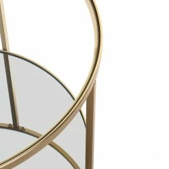 Loftscape Beistelltisch Pag II - Glas / Metall - Gold -Wohnzimmermöbel boutique en ligne 1000356859 220609 031 DETAILS P000000001000356859