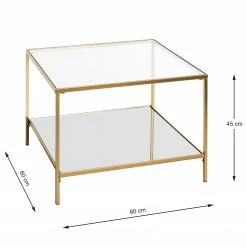Loftscape Beistelltisch Pag I - Glas / Metall - Gold -Wohnzimmermöbel boutique en ligne 1000356860 220609 500 SKETCH DETAILS P000000001000356860 sketch