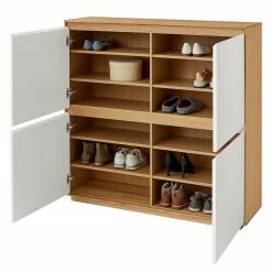 Voss Schuhkommode V100 - Eiche teilmassiv - Weiß 7 Voss Schuhkommode V100 - Eiche teilmassiv - Weiß -Wohnzimmermöbel boutique en ligne 1000357399 220614 030 DETAILS P000000001000357399