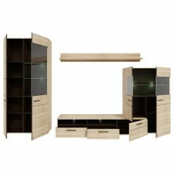 Loftscape Wohnwand Taradale (4-teilig) - Inkl. Beleuchtung - Eiche Sonoma Dekor 15 Loftscape Wohnwand Taradale (4-teilig) - Inkl. Beleuchtung - Eiche Sonoma Dekor -Wohnzimmermöbel boutique en ligne 1000357998 220616 060 DETAILS P000000001000357998