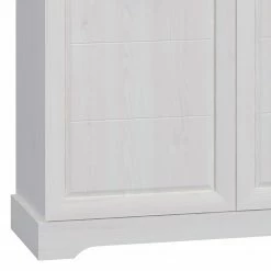 Ridgevalley Highboard New Dessa I - Kiefer Weiß Dekor -Wohnzimmermöbel boutique en ligne 1000358003 220616 061 DETAILS P000000001000358003