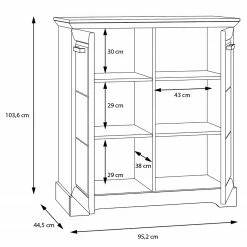 Ridgevalley Kommode New Dessa II - Kiefer Weiß Dekor -Wohnzimmermöbel boutique en ligne 1000358009 220616 501 SKETCH DETAILS P000000001000358009 sketch