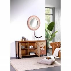 Red Living Sideboard Vallentuna - Mango massiv / Metall - Mango / Schwarz -Wohnzimmermöbel boutique en ligne 1000359913 220621 021 MOOD DETAILS P000000001000359913 mood