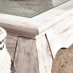 Ridgevalley Couchtisch Missoula - Glas / Mango massiv - Vintage Weiß 14 Ridgevalley Couchtisch Missoula - Glas / Mango massiv - Vintage Weiß -Wohnzimmermöbel boutique en ligne 1000359914 220624 033 DETAILS P000000001000359914