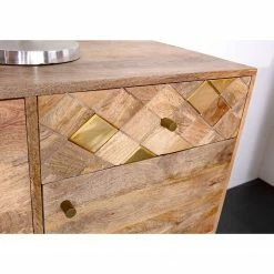 Naturoo Sideboard Yearby - Mango massiv - Mango / Gold -Wohnzimmermöbel boutique en ligne 1000359926 220713 030 DETAILS P000000001000359926