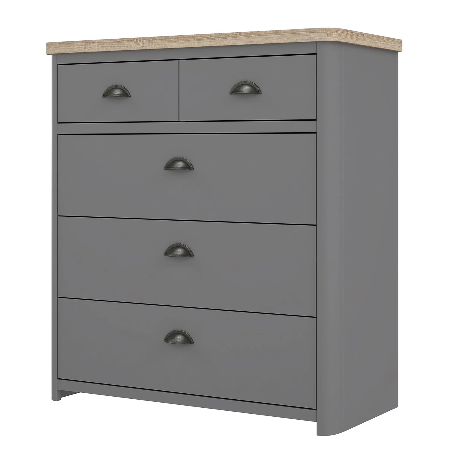 Loftscape Kommode Lanot - Anthrazit / Eiche Sonoma 1 Loftscape Kommode Lanot - Anthrazit / Eiche Sonoma