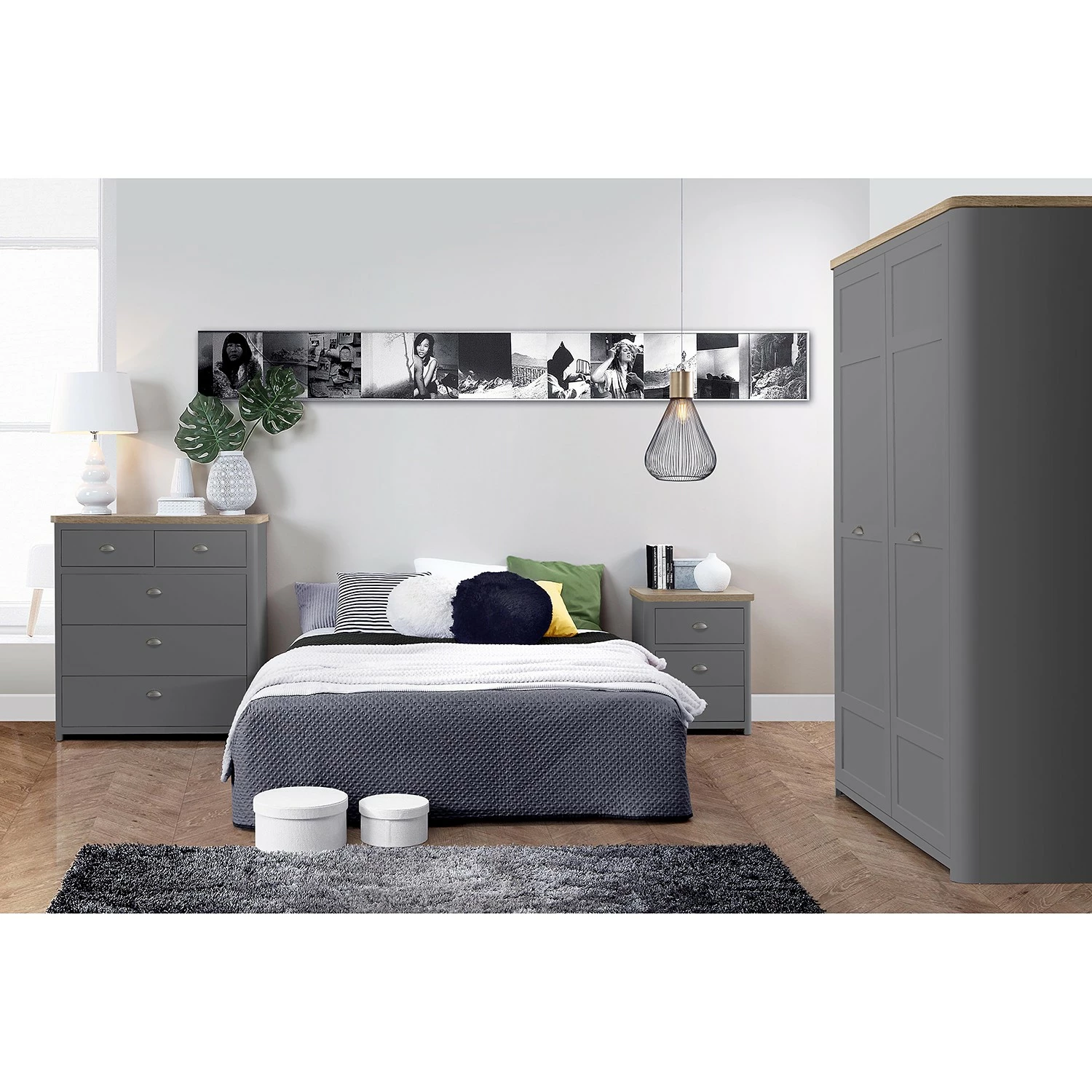 Loftscape Kommode Lanot - Anthrazit / Eiche Sonoma 3 Loftscape Kommode Lanot - Anthrazit / Eiche Sonoma – Bild 3