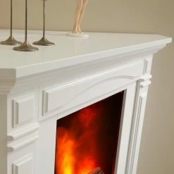 Ridgevalley Elektro-Eckkamin Tallin - Brilliantweiß -Wohnzimmermöbel boutique en ligne 1000361809 220629 033 DETAILS P000000001000361809