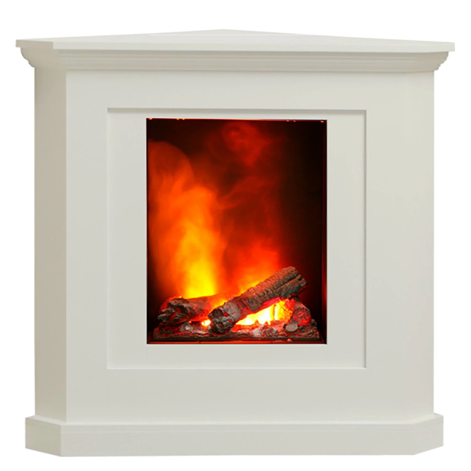Loftscape Elektro-Eckkamin Alborg - Brilliantweiß 1 Loftscape Elektro-Eckkamin Alborg - Brilliantweiß