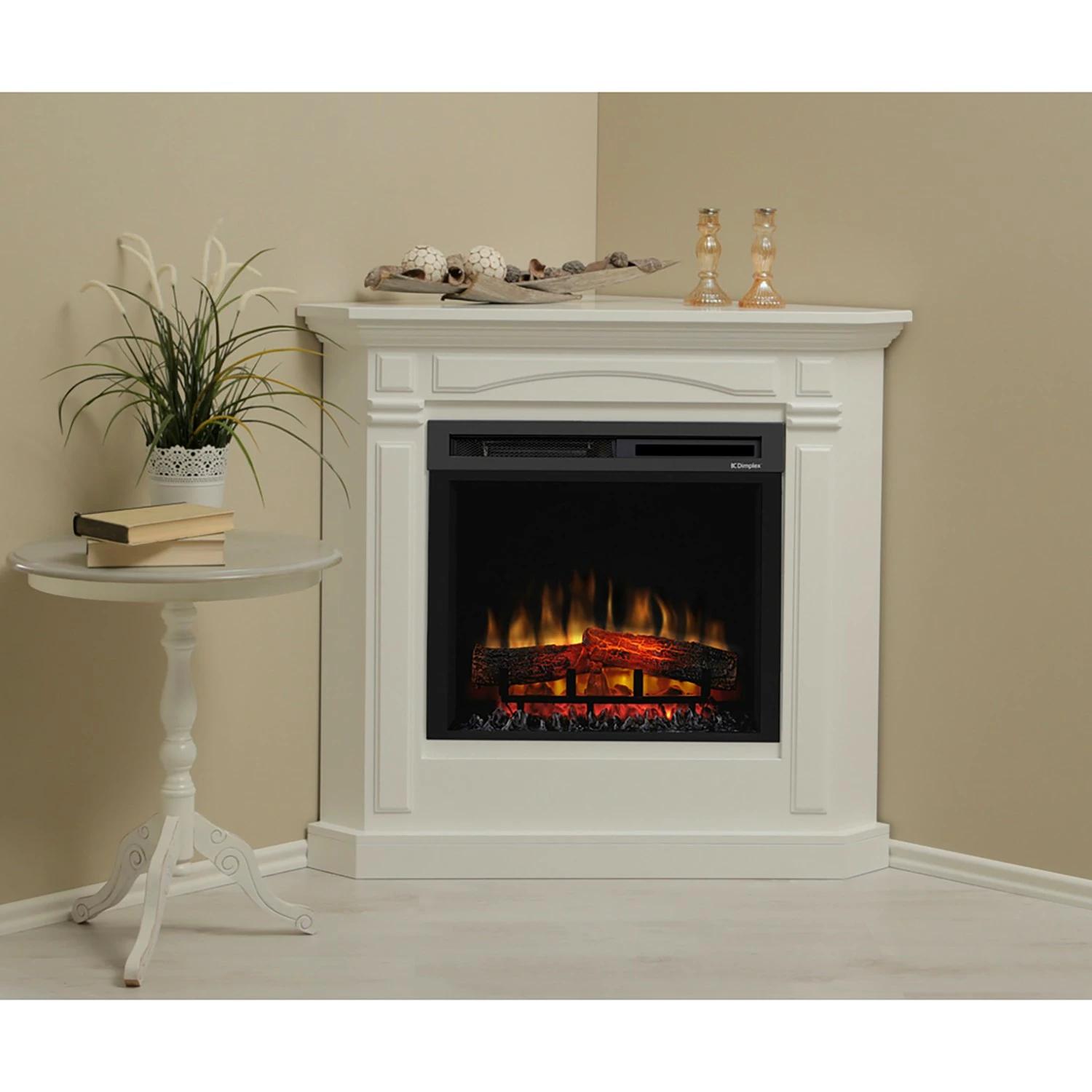 Ridgevalley Elektro-Eckkamin Stockholm - Brilliantweiß 2 Ridgevalley Elektro-Eckkamin Stockholm - Brilliantweiß – Bild 2