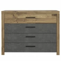Loftscape Sideboard Rye - Stabeiche Dekor/Betonoptik Dunkelgrau -Wohnzimmermöbel boutique en ligne 1000361837 220824 040 DETAILS P000000001000361837