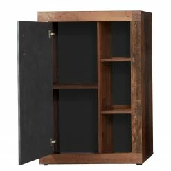 Trendteam Wohnwand Jazz I (4-teilig) - Altholz Dekor / Anthrazit -Wohnzimmermöbel boutique en ligne 1000362848 220623 035 DETAILS P000000001000362848