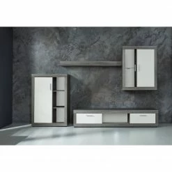 Trendteam Wohnwand Jazz I (4-teilig) - Eiche Grau Dekor / Weiß 18 Trendteam Wohnwand Jazz I (4-teilig) - Eiche Grau Dekor / Weiß -Wohnzimmermöbel boutique en ligne 1000362858 220623 021 MOOD DETAILS P000000001000362858 mood