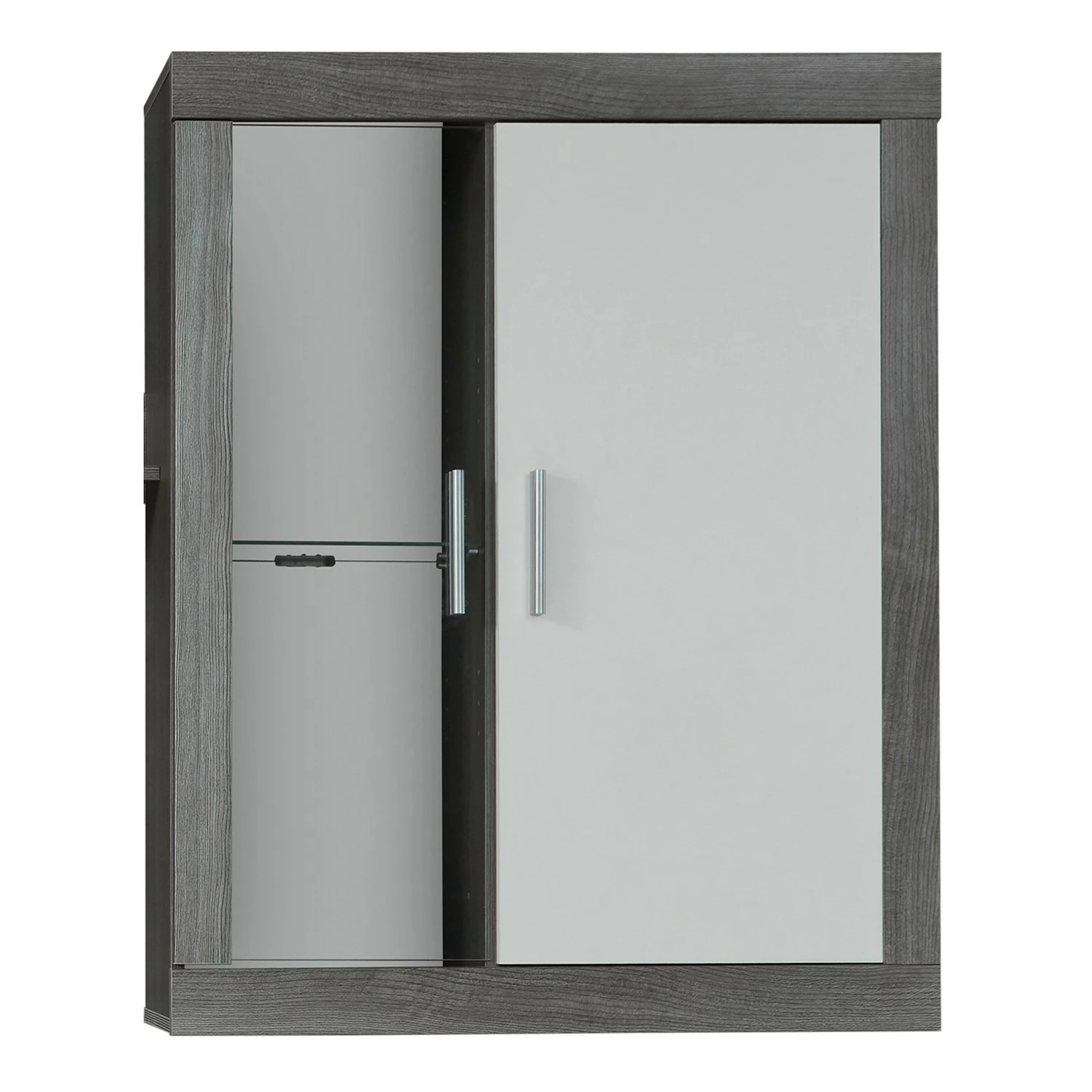 Trendteam Wohnwand Jazz I (4-teilig) - Eiche Grau Dekor / Weiß 12 Trendteam Wohnwand Jazz I (4-teilig) - Eiche Grau Dekor / Weiß – Bild 12