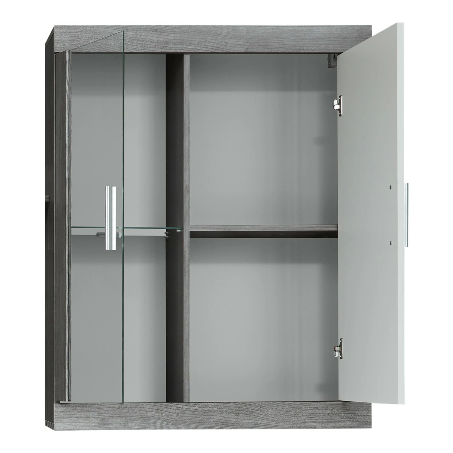 Trendteam Wohnwand Jazz I (4-teilig) - Eiche Grau Dekor / Weiß 13 Trendteam Wohnwand Jazz I (4-teilig) - Eiche Grau Dekor / Weiß – Bild 13