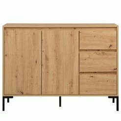 Loftscape Kommode Brochet II - Eiche Dekor / Schwarz -Wohnzimmermöbel boutique en ligne 1000363050 220704 030 DETAILS P000000001000363050