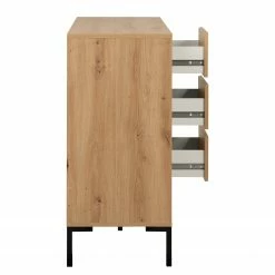 Loftscape Kommode Brochet II - Eiche Dekor / Schwarz -Wohnzimmermöbel boutique en ligne 1000363050 220704 035 DETAILS P000000001000363050