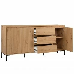 Loftscape Sideboard Brochet - Eiche Dekor / Schwarz -Wohnzimmermöbel boutique en ligne 1000363051 220704 031 DETAILS P000000001000363051