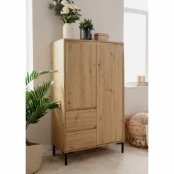 Loftscape Highboard Brochet - Eiche Dekor / Schwarz -Wohnzimmermöbel boutique en ligne 1000363059 220704 021 MOOD DETAILS P000000001000363059 mood