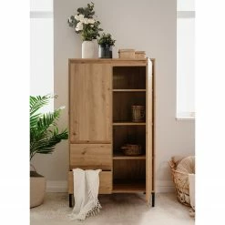 Loftscape Highboard Brochet - Eiche Dekor / Schwarz -Wohnzimmermöbel boutique en ligne 1000363059 220704 023 MOOD DETAILS P000000001000363059 mood