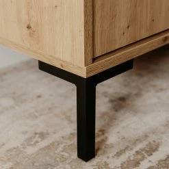 Loftscape Highboard Brochet - Eiche Dekor / Schwarz -Wohnzimmermöbel boutique en ligne 1000363059 220704 036 DETAILS P000000001000363059