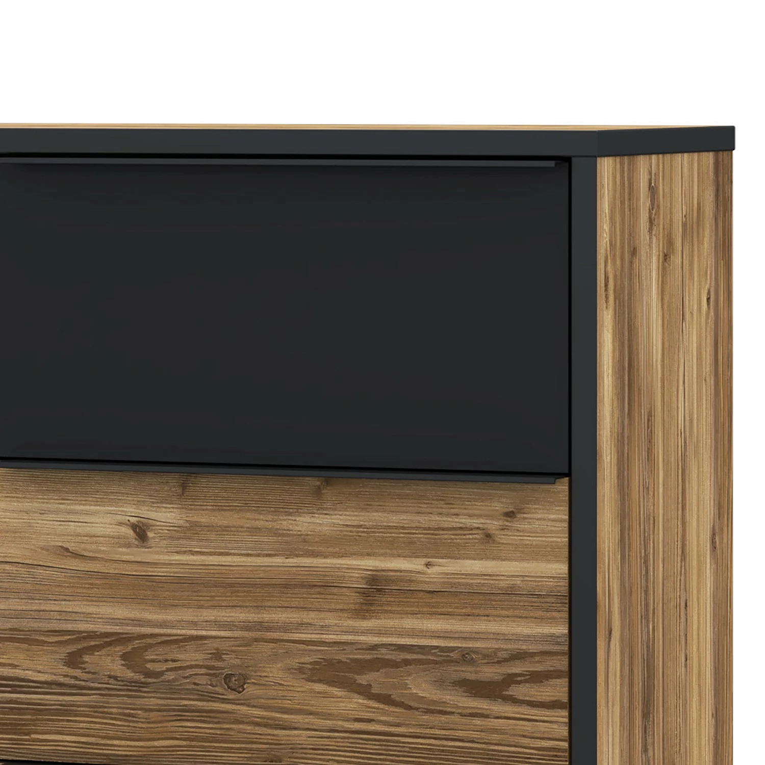Loftscape Kommode Huy - Aplenkiefer Dekor / Schwarz 8 Loftscape Kommode Huy - Aplenkiefer Dekor / Schwarz – Bild 8