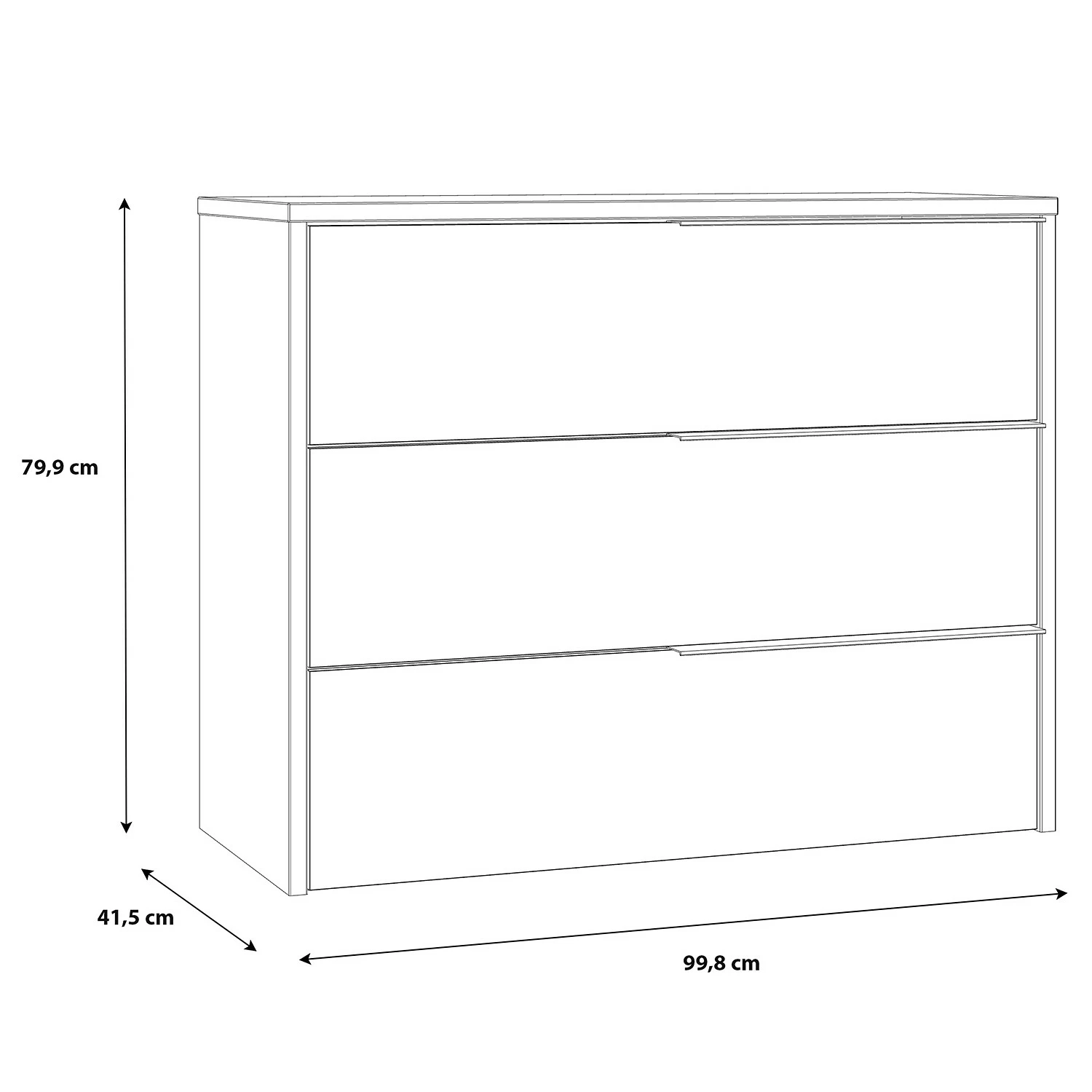 Loftscape Kommode Huy - Aplenkiefer Dekor / Schwarz 11 Loftscape Kommode Huy - Aplenkiefer Dekor / Schwarz – Bild 11