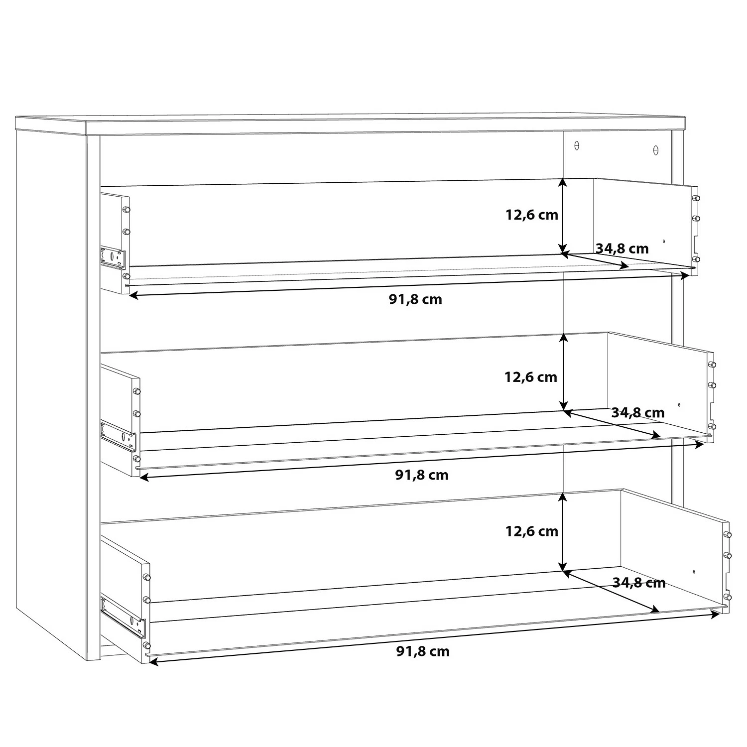 Loftscape Kommode Huy - Aplenkiefer Dekor / Schwarz 12 Loftscape Kommode Huy - Aplenkiefer Dekor / Schwarz – Bild 12
