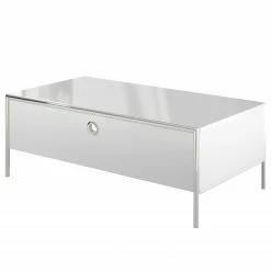 Trendteam Couchtisch Infinity - Hochglanz Weiß / Matt Weiß