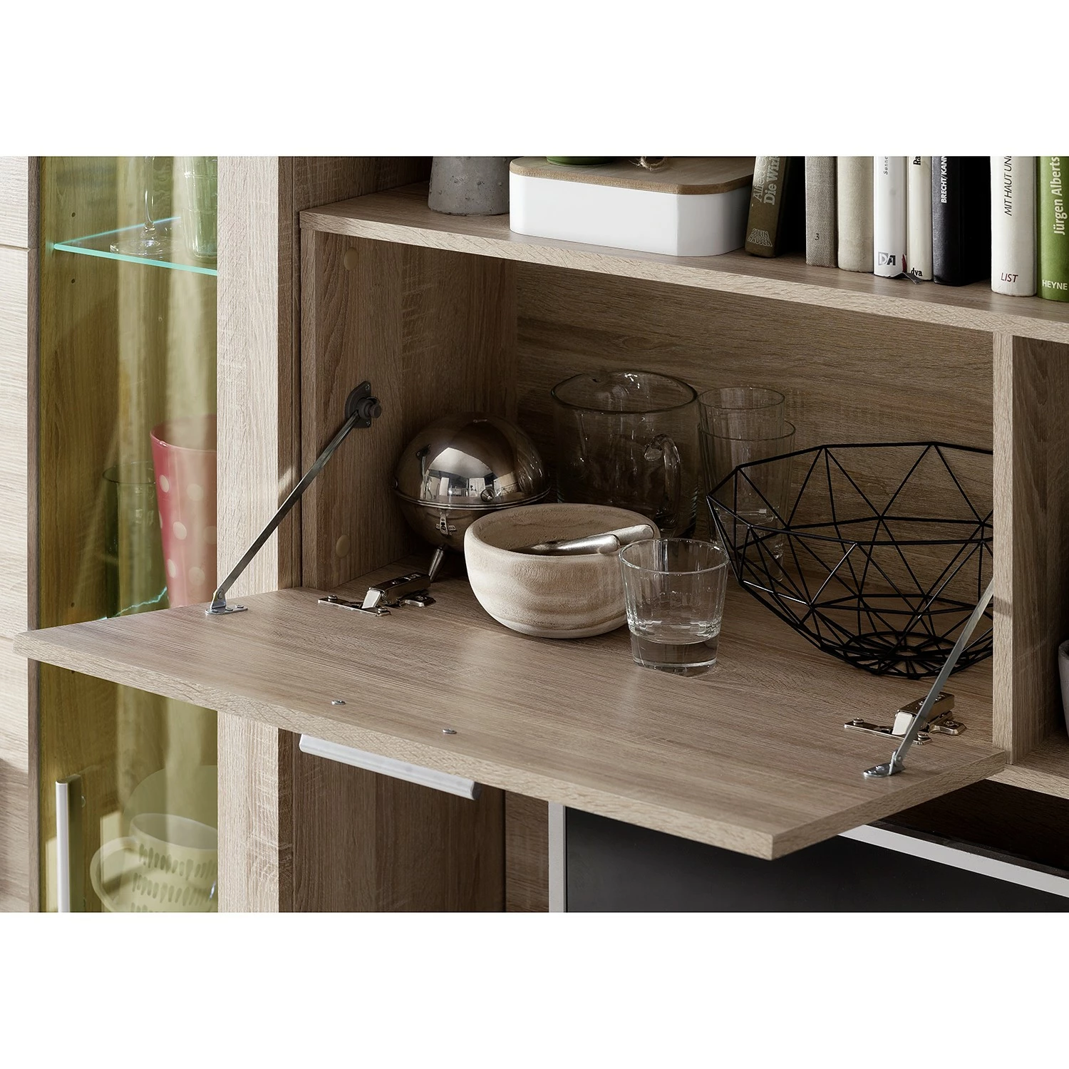 Trendteam Wohnwand Mondeo - Inkl. Beleuchtung - Sandeiche Dekor 5 Trendteam Wohnwand Mondeo - Inkl. Beleuchtung - Sandeiche Dekor – Bild 5