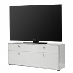 Trendteam TV-Lowboard Infinity - Hochglanz Weiß / Matt Weiß - Breite: 147 cm