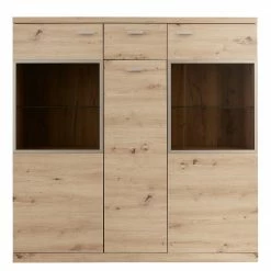 Trendteam Highboard Echo II - Inkl. Beleuchtung - Eiche Artisan Dekor -Wohnzimmermöbel boutique en ligne 1000363619 220802 031 DETAILS P000000001000363619
