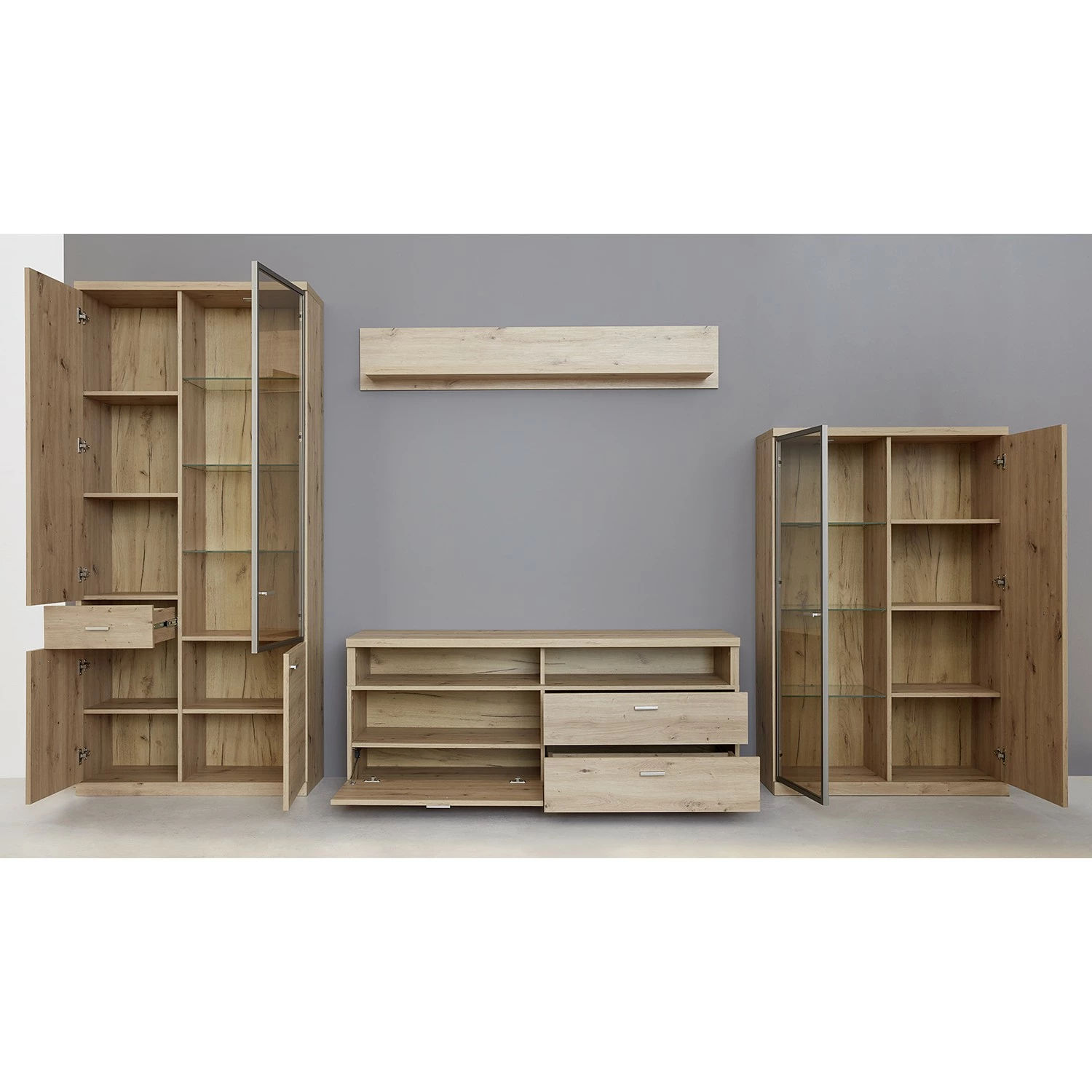 Trendteam TV-Lowboard Echo - Inkl. Beleuchtung - Eiche Artisan Dekor 4 Trendteam TV-Lowboard Echo - Inkl. Beleuchtung - Eiche Artisan Dekor – Bild 4