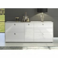 Trendteam Sideboard Infintiy I - Hochglanz Weiß / Matt Weiß -Wohnzimmermöbel boutique en ligne 1000363623 220802 021 MOOD DETAILS P000000001000363623 mood