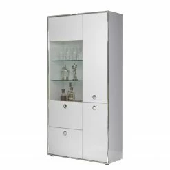 Trendteam Wohnwand Infinity I (3-teilig) - Hochglanz Weiß / Matt Weiß -Wohnzimmermöbel boutique en ligne 1000363626 220802 036 DETAILS P000000001000363626