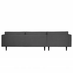 Loftscape Ecksofa Kayena - Flachgewebe - Webstoff Inas: Dunkelgrau - Longchair davorstehend links - Schwarz -Wohnzimmermöbel boutique en ligne 1000363722 220831 050 DETAILS P000000001000363722