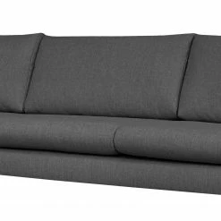 Loftscape Ecksofa Kayena - Flachgewebe - Webstoff Inas: Dunkelgrau - Longchair davorstehend links - Schwarz -Wohnzimmermöbel boutique en ligne 1000363722 220831 070 DETAILS P000000001000363722