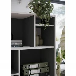 Germania Aktenregal GW-Pasadena II - Graphit / Weiß - Höhe: 196 cm 12 Germania Aktenregal GW-Pasadena II - Graphit / Weiß - Höhe: 196 cm -Wohnzimmermöbel boutique en ligne 1000363843 220722 033 DETAILS P000000001000363843