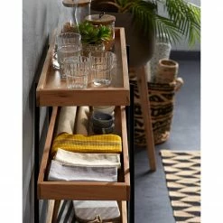 Red Living Regal Beitbridge I - Akazie massiv / Metall - Akazie / Schwarz -Wohnzimmermöbel boutique en ligne 1000363959 220714 021 MOOD DETAILS P000000001000363959 mood