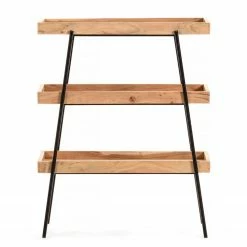 Red Living Regal Beitbridge I - Akazie massiv / Metall - Akazie / Schwarz -Wohnzimmermöbel boutique en ligne 1000363959 220714 030 DETAILS P000000001000363959