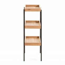 Red Living Regal Beitbridge I - Akazie massiv / Metall - Akazie / Schwarz -Wohnzimmermöbel boutique en ligne 1000363959 220714 035 DETAILS P000000001000363959