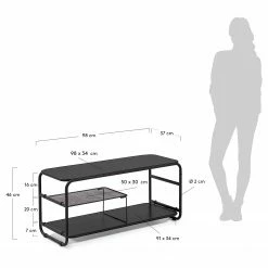 Loftscape TV-Rack Kathu - Stahl - Schwarz -Wohnzimmermöbel boutique en ligne 1000363960 220714 500 SKETCH DETAILS P000000001000363960 sketch