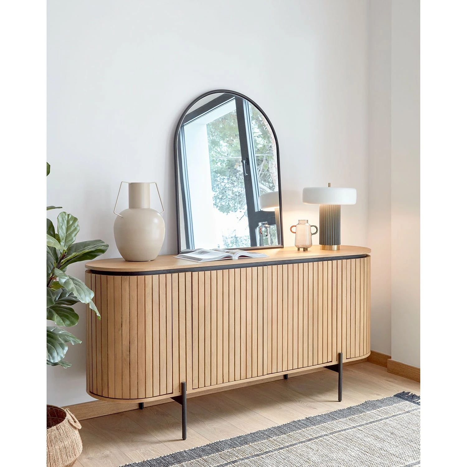 Red Living Sideboard Lusaka - Mango massiv 2 Red Living Sideboard Lusaka - Mango massiv – Bild 2