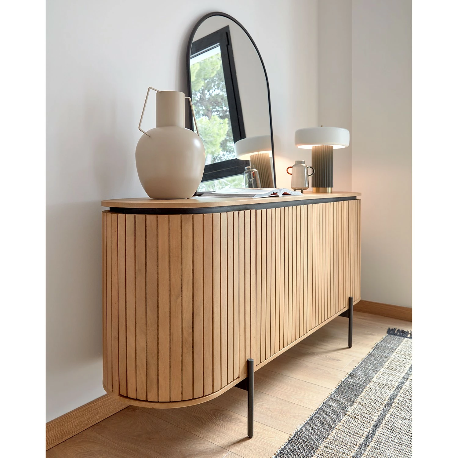 Red Living Sideboard Lusaka - Mango massiv 3 Red Living Sideboard Lusaka - Mango massiv – Bild 3