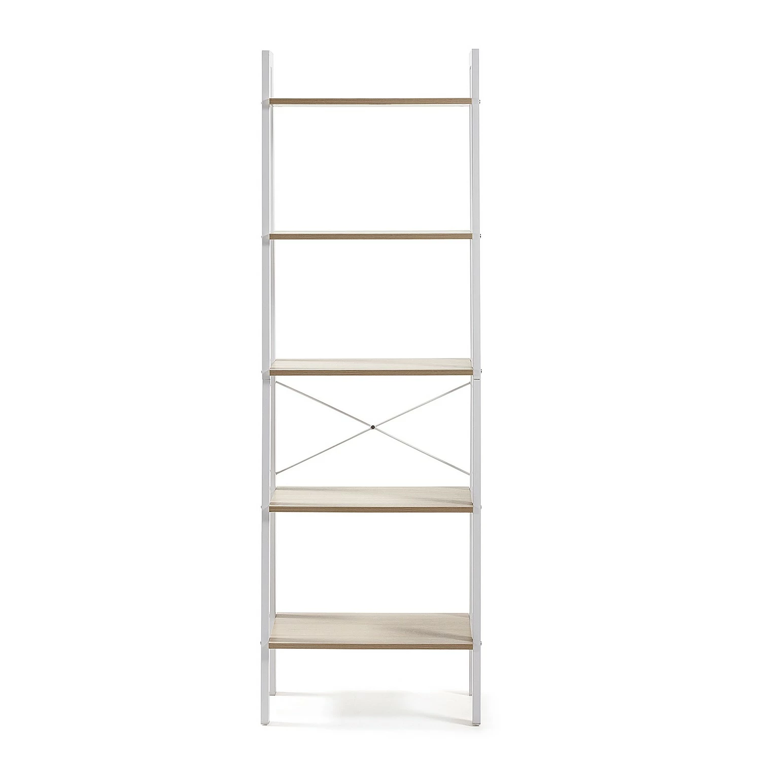 Norrwood Regal Kalahari - Stahl - Eiche Dekor / Weiß 5 Norrwood Regal Kalahari - Stahl - Eiche Dekor / Weiß – Bild 5