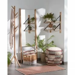 Red Living Wandregal Nakuru - Buche massiv / Echtleder - Buche / Schwarz -Wohnzimmermöbel boutique en ligne 1000363967 220714 022 MOOD DETAILS P000000001000363967 mood