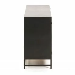 Red Living Sideboard Kisumu - Wiener Geflecht / Eisen - Braun / Schwarz -Wohnzimmermöbel boutique en ligne 1000363968 220714 045 DETAILS P000000001000363968