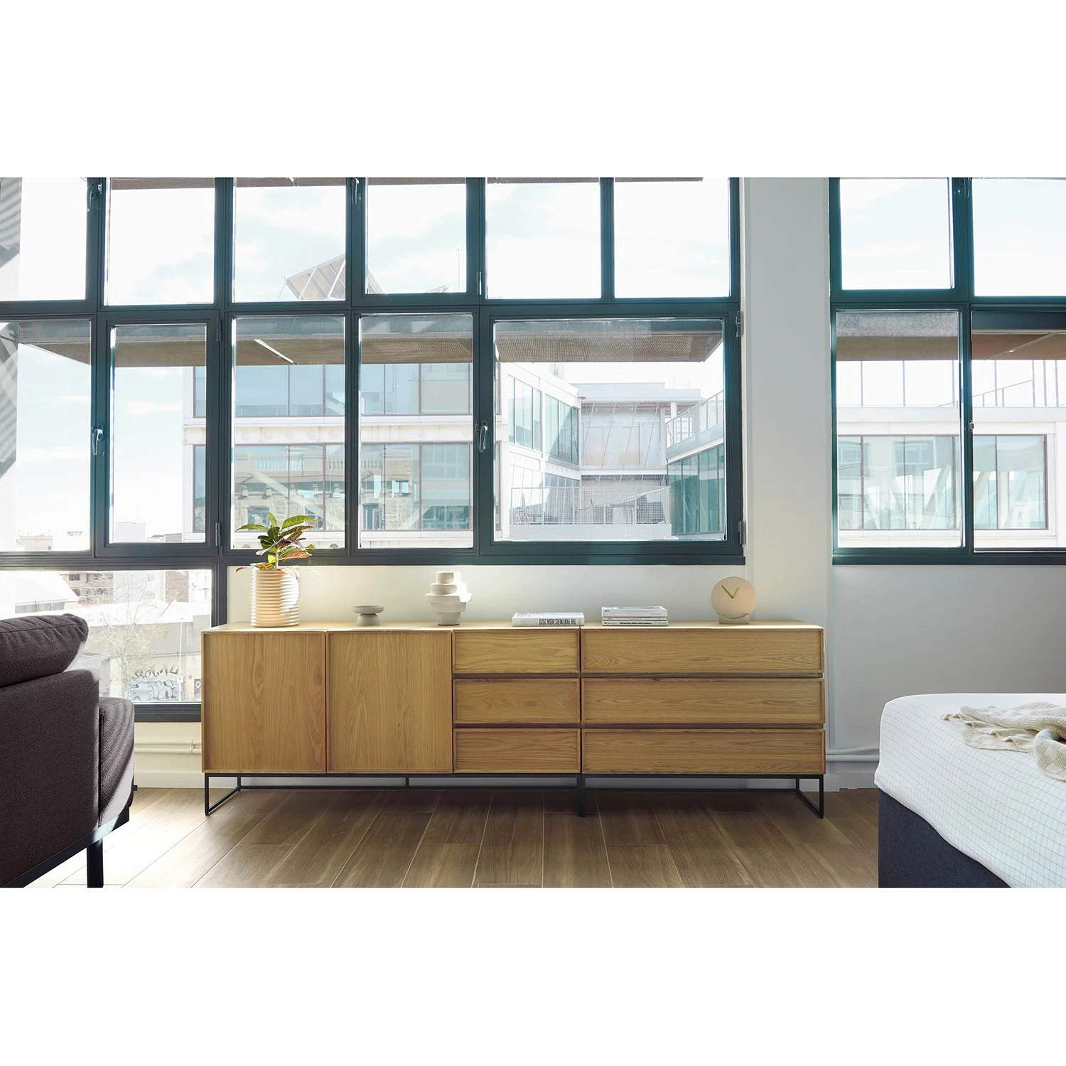 Red Living Kommode Tabora I - Echtholzfurnier - Eiche 3 Red Living Kommode Tabora I - Echtholzfurnier - Eiche – Bild 3